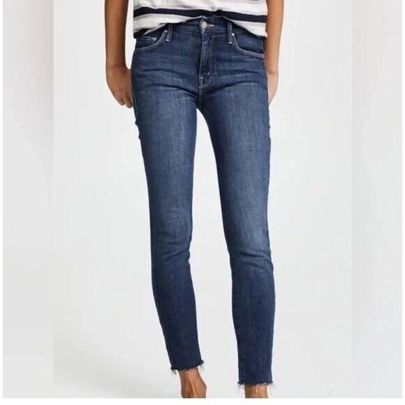 Mother The Looker Ankle Fray Jeans Women's Size 26 Girl Crush - Picture 1 of 16